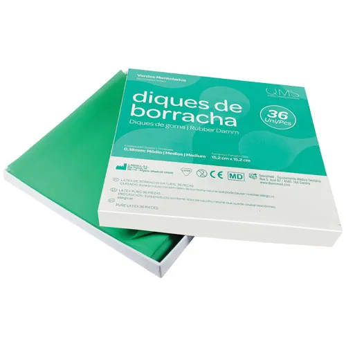 [084000] DIQUES DE GOMA MEDIO VERDE 36 ud.