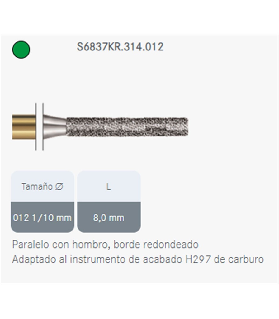 FRESA DIAM. S6837KR/314/012 KOMET