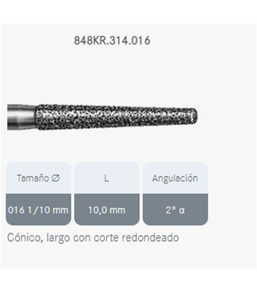 FRESA DIAM. 848KR/314/016 KOMET