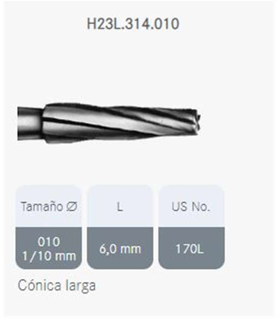 FRESA TUNG. H23L/314/010 KOMET