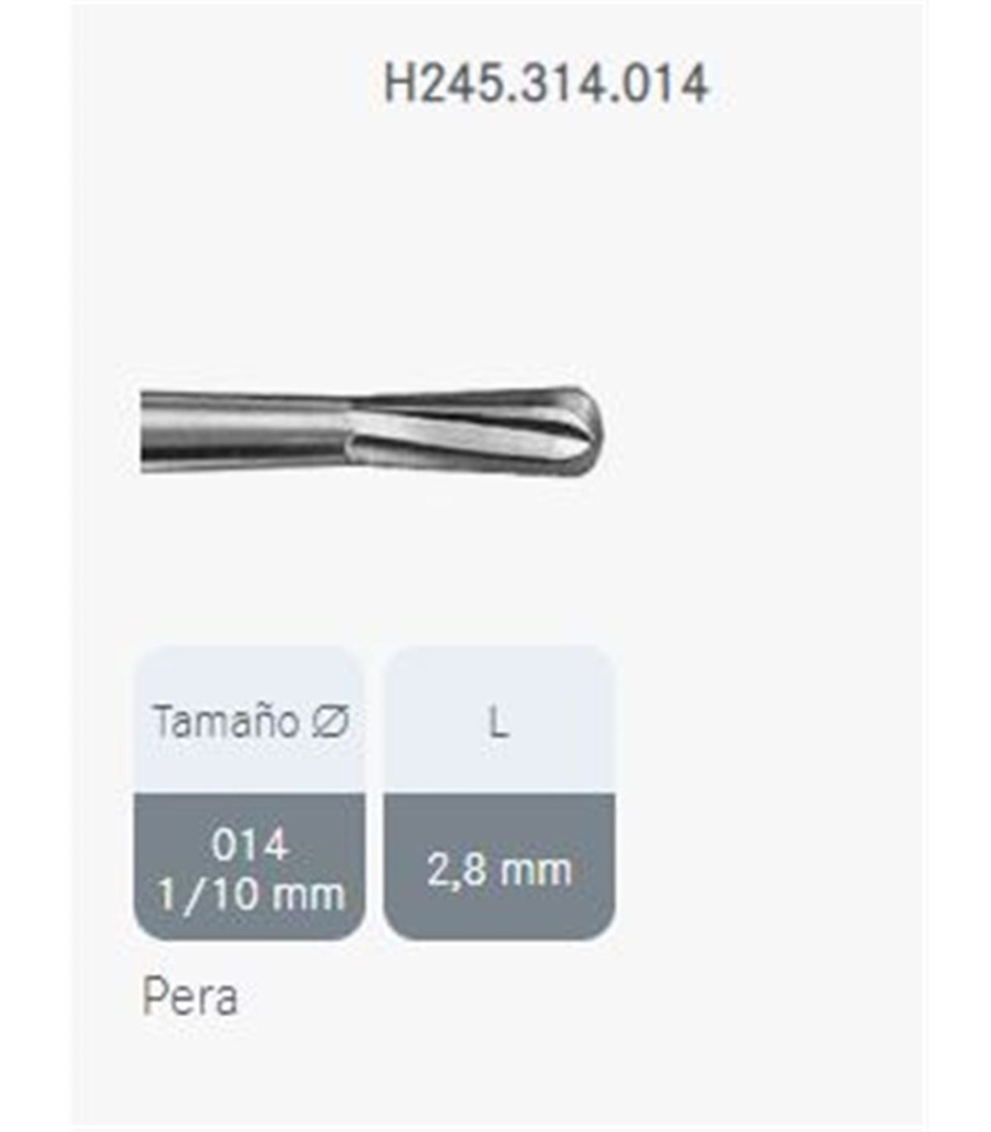FRESA TUNG. H245/314/014 KOMET