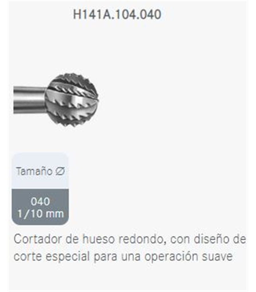 FRESA TUNG. H141A/104/040 KOMET