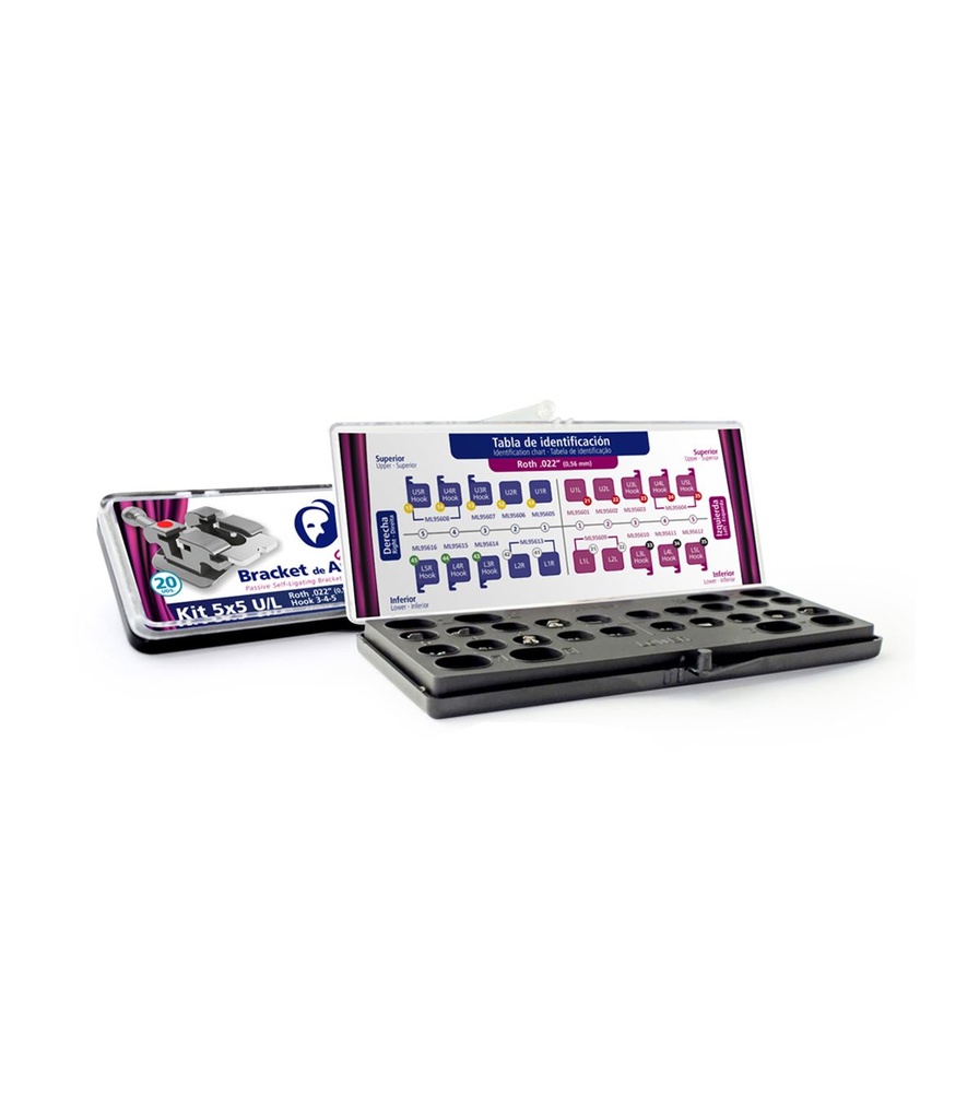 BRACKETS METAL ROTH 018 KIT BKS-R8-104 MEDICALINE