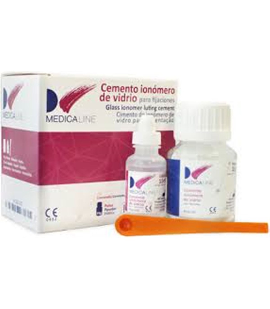 CEMENTO DEFINITIVO IONO.VIDRIO 35g+15ml. MEDICALIN