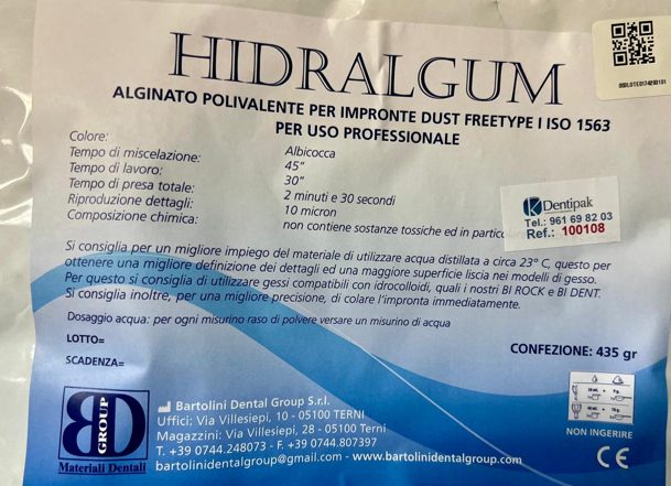[100108] ALGINATO HIDRALGUM ALBIOC. 453 GRS.