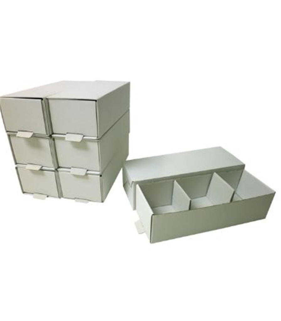 CAJAS CARTON PARA MODELOS 3 DEPART. (100 UD.)
