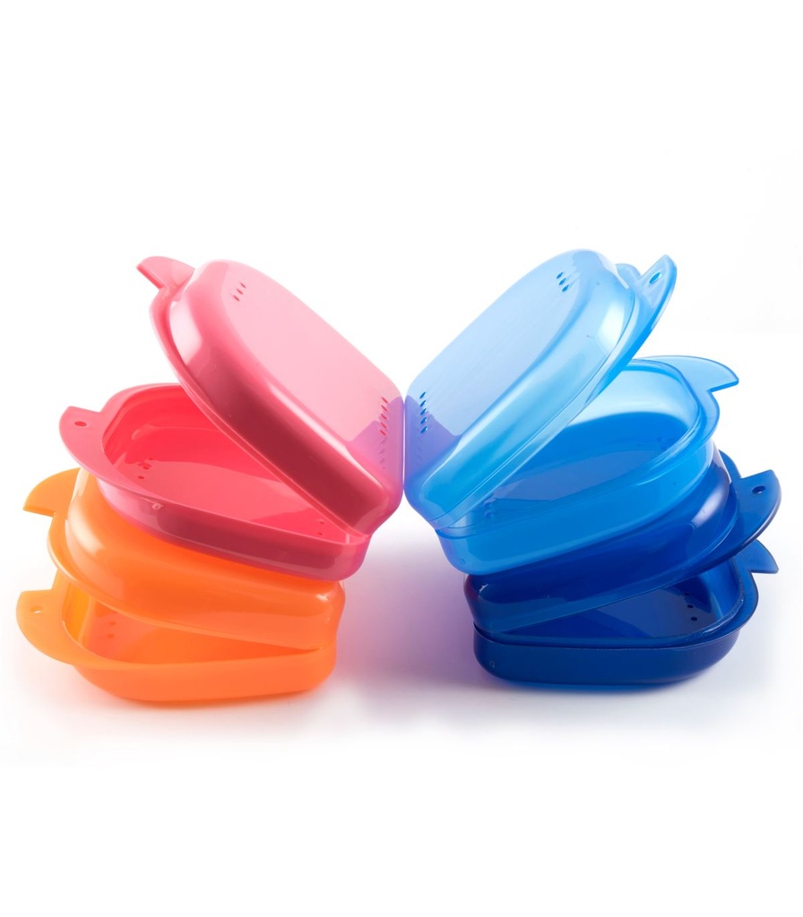 [180663] CAJAS ORTODONCIA 88x82x28mm.COLORES SDO.12u. MEDIC