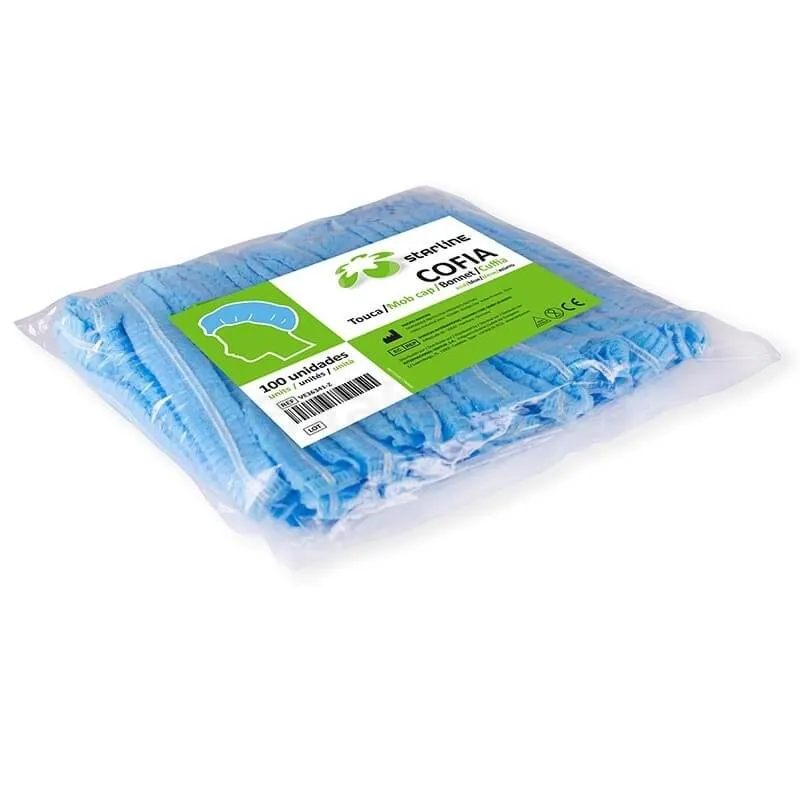 [060096] COFIAS DESECHABLES AZULES 100u STARLINE
