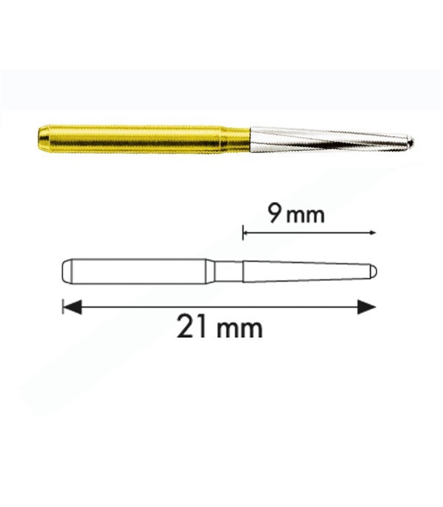 [085000] FRESA ENDO Z FG 21 MM. 5 UD. MAILLEFER E0152