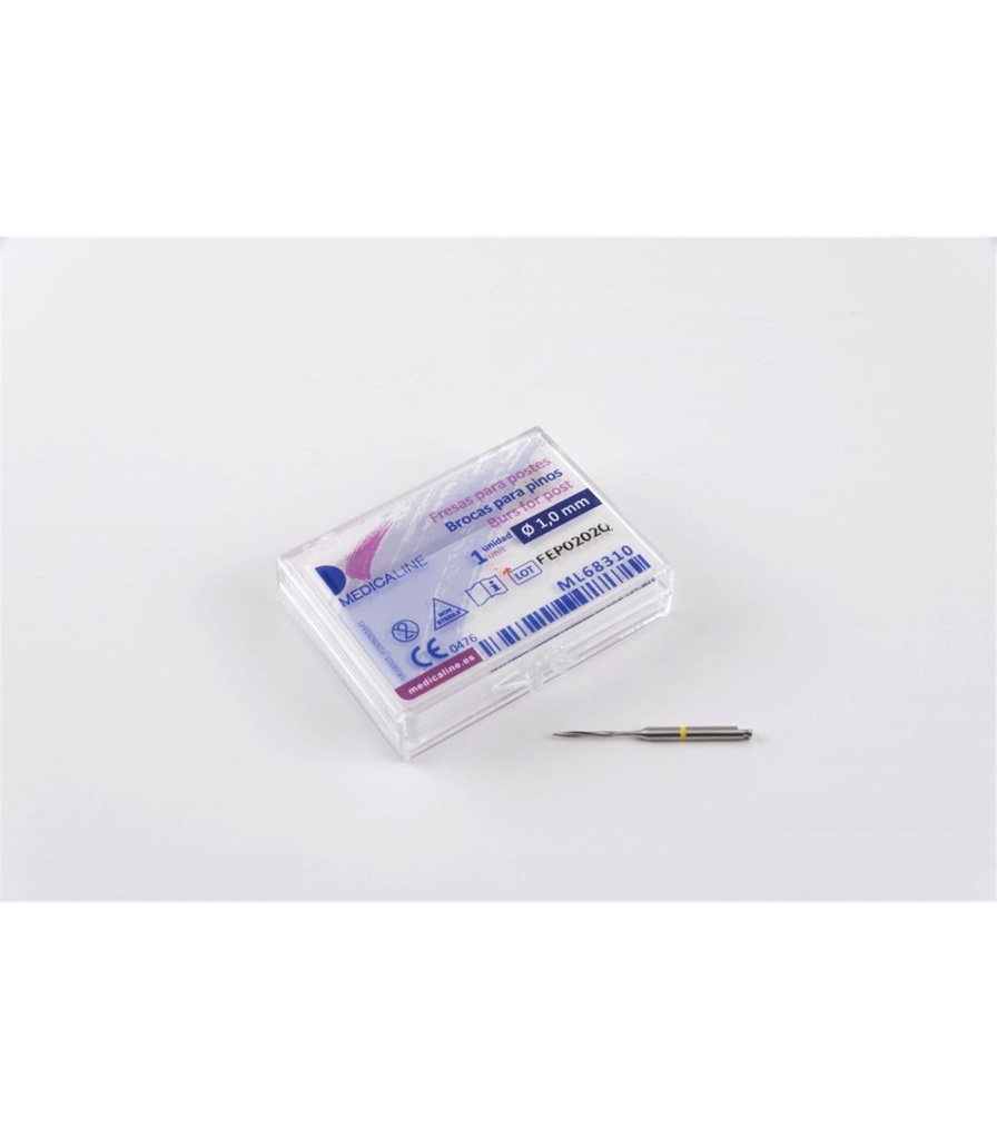 [130034] FRESA PERNO ENDO POST 1,2 mm. AMARILLO MEDICALINE ML68311