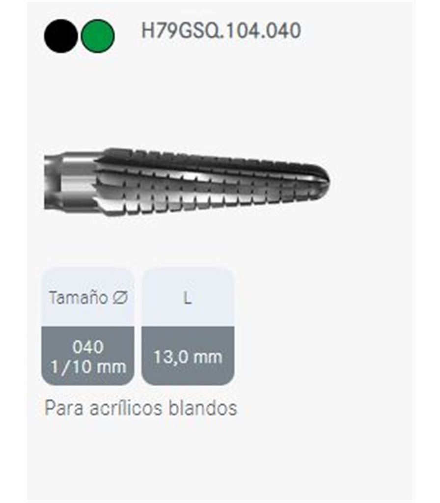 FRESA TUNG. H79GSQ/104/040 KOMET