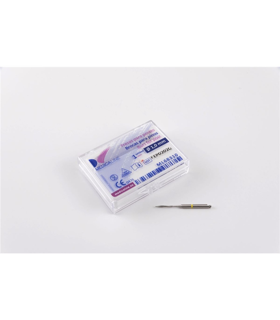 FRESAS PERNO ENDO POST 1.0mm. AMARILLA MEDICALINE
