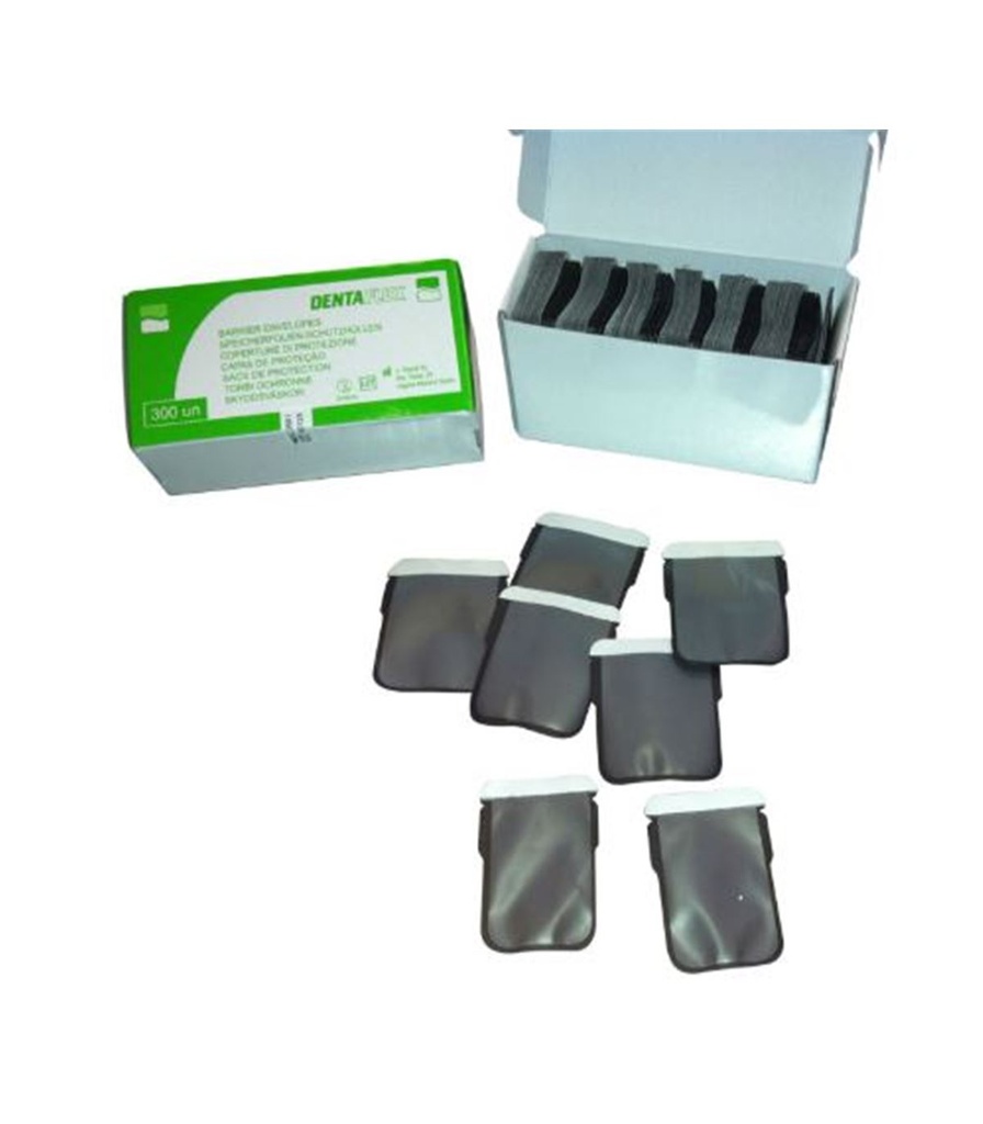 [191615] FUNDAS PLACAS FOSFORO 3X4 Nº2 300 UN. DENTAFLUX
