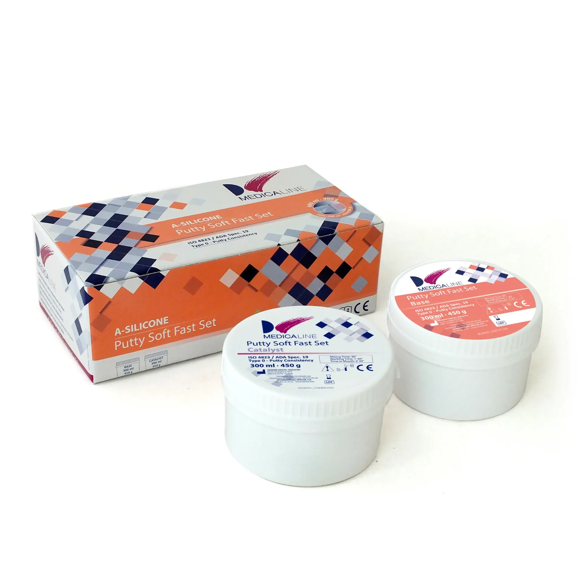 [ML06045] SILICONA PUTTY SOFT FAST 2x300ml. MEDICALINE