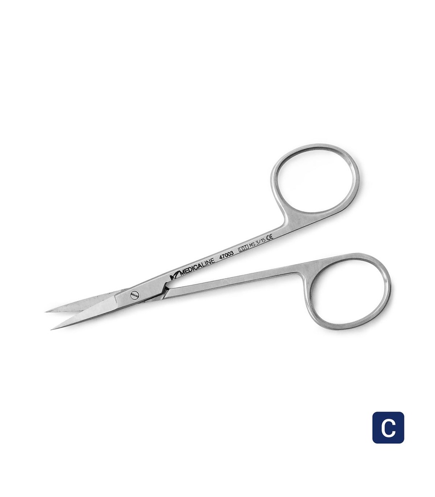[110600] TIJERAS P/ENCIA RECTAS 12cm. 800/12N MEDICALINE
