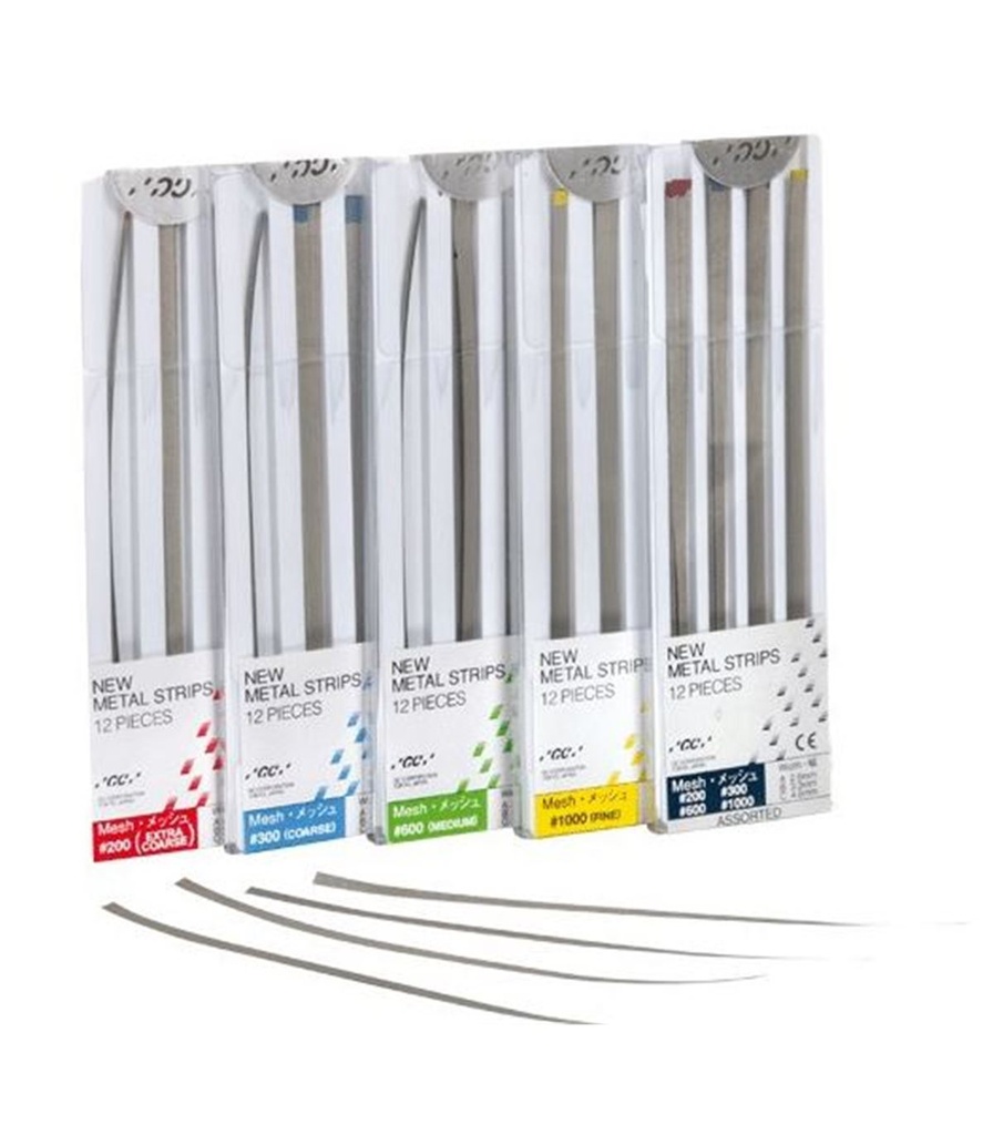 [166006] TIRAS METAL STRIPS N.1000 AMARILLO C/12 GC 000263