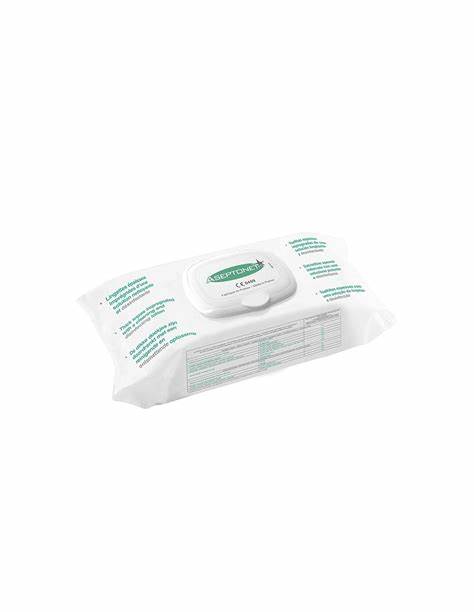 TOALLITAS DESINFECTANTES FLOW-PACK 18x20 GRUESAS - ASEPTONET