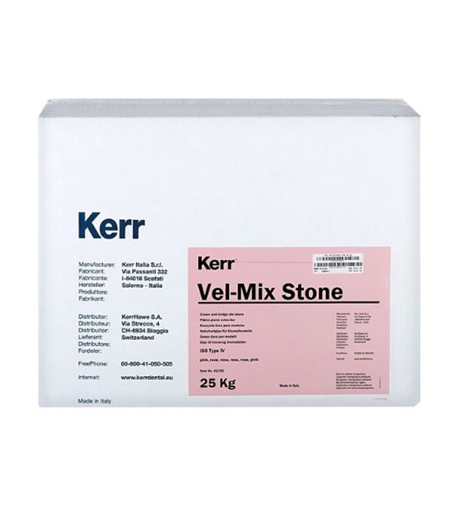 [101203] VEL-MIX STONE ROSA 25 KG. (tipo IV) KERR 61250