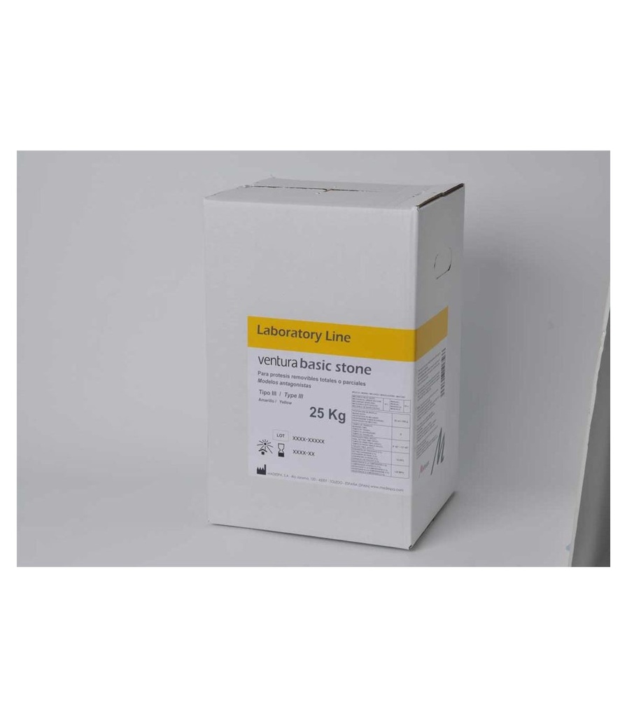 [101214] YESO BASIC STONE AMARILLO TIPO III 20 KG VENTURA