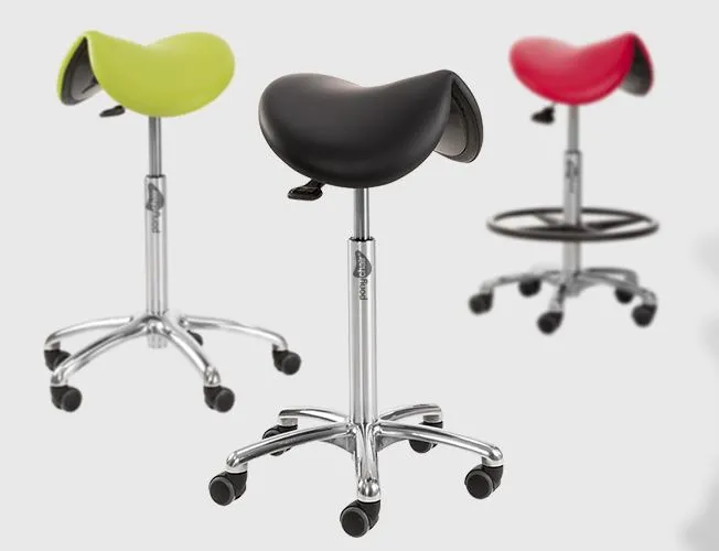 TABURETE PIEL SINTÉTICA GRIS OSCURO PONYCHAIR