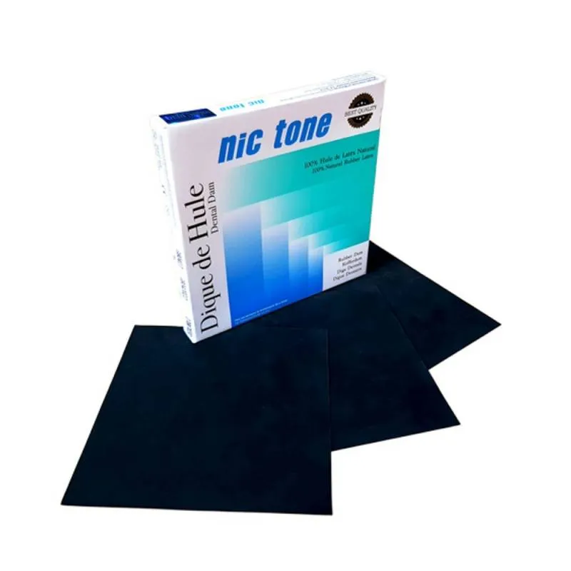 DIQUES DE GOMA MEDIO NEGRO 36und- NICTONE