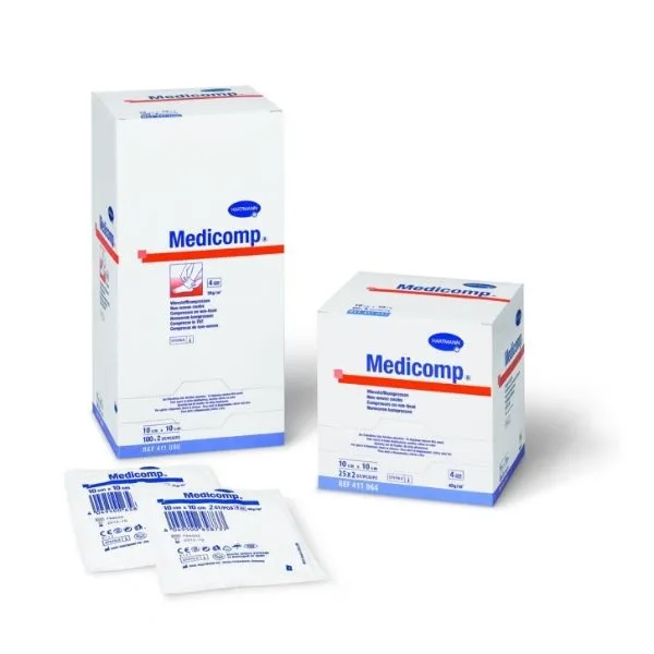 [060550] GASAS MEDICOMP 7,5 X 7,5cm ( 100ud) HARTMANN