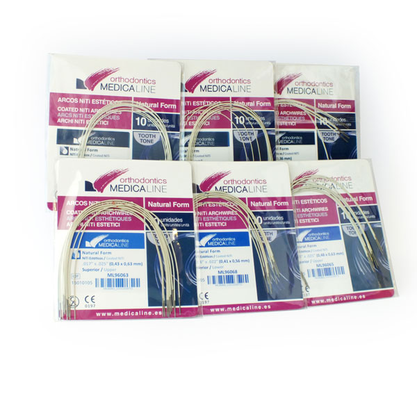 ARCO ML NITI ESTETICO REDONDO (10u.) - MEDICALINE (Redondo Inf. 012 (Natural Form))