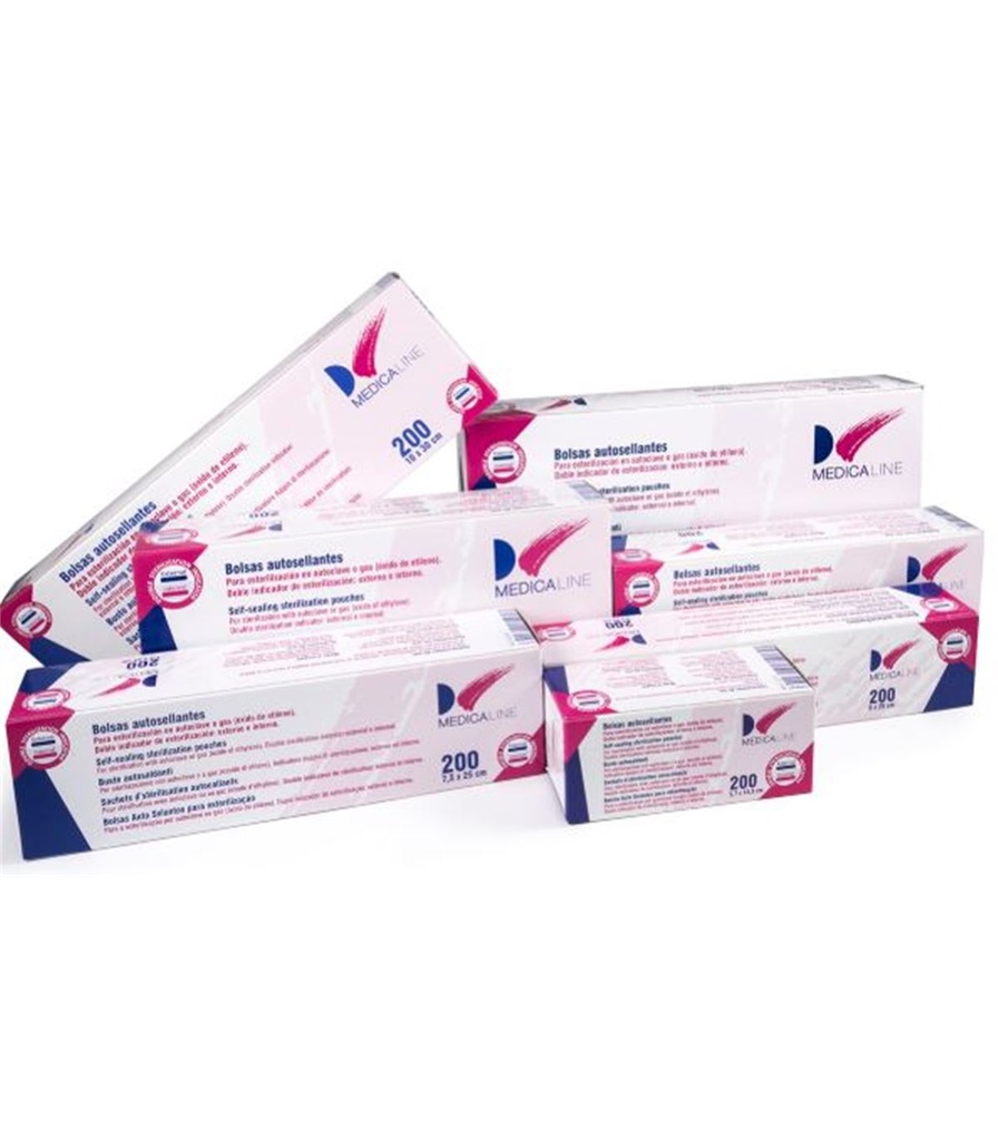 [061038] BOLSAS ESTERILIZAR (200UDS) - MEDICALINE (5,7x10,5cm)
