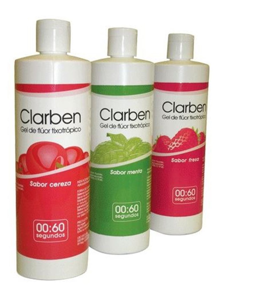 [147014] FLUOR EN GEL (500ml) - CLARBEN (SABOR FRESA)