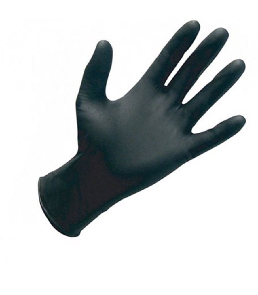 GUANTES NITRILO S/P NEGRO (100u.) - MEDICALINE