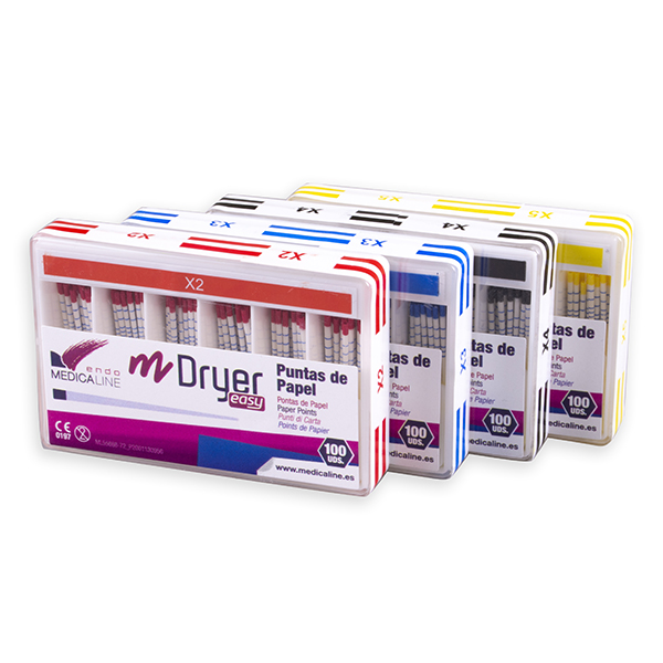 [088261] PUNTA PAPEL M-DRYER EASY M-CONIC EASY (100u.) - MEDICALINE (X2)