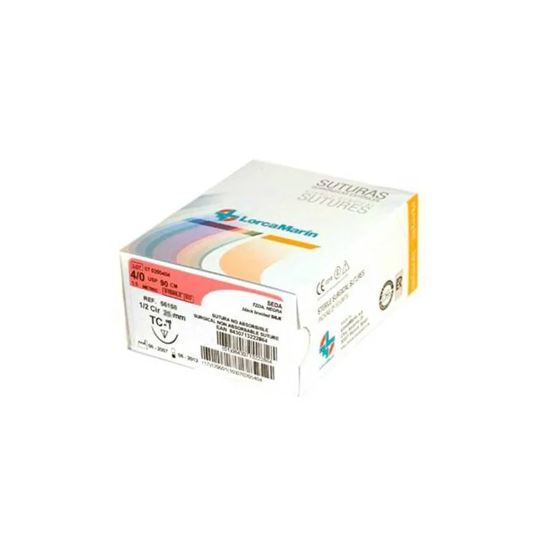 SUTURA SEDA NO ABSORBIBLE (12 UDS.) - LORCA MARIN