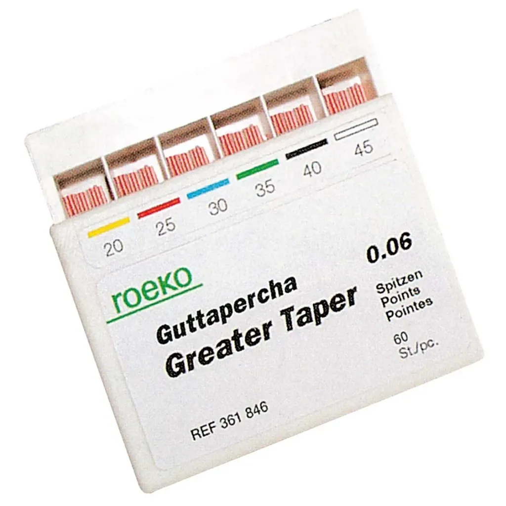 PUNTAS GUTAPERCHA TAPER 6% - ROEKO